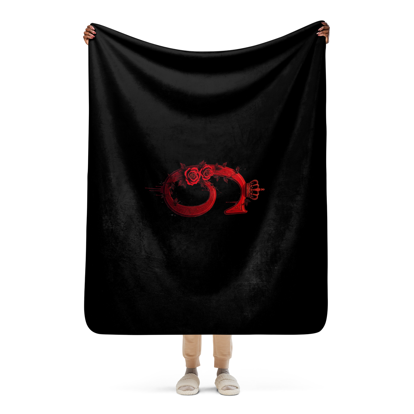 Crimson 6 Sherpa Blanket