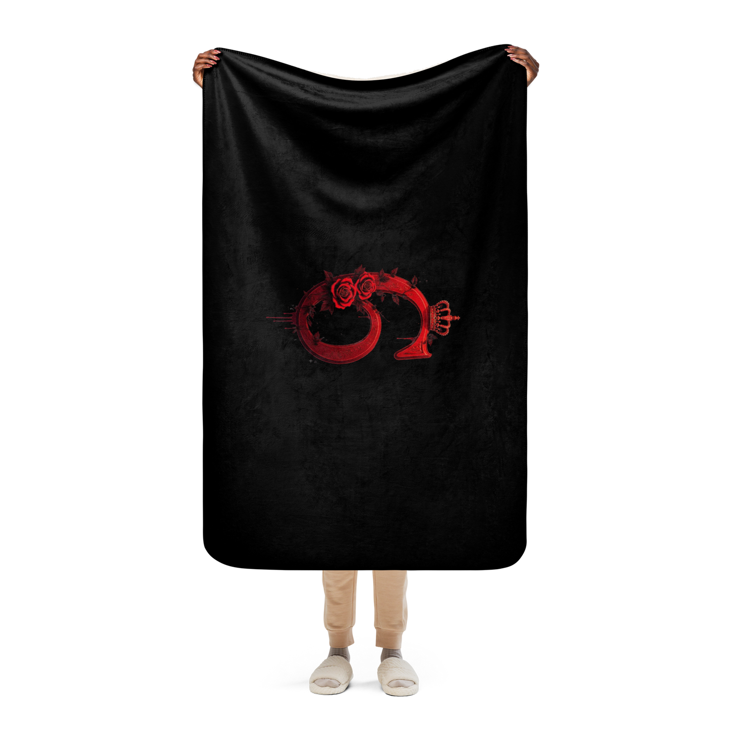 Crimson 6 Sherpa Blanket