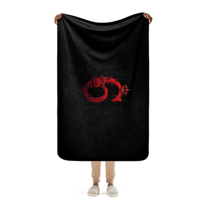 Crimson 6 Sherpa Blanket