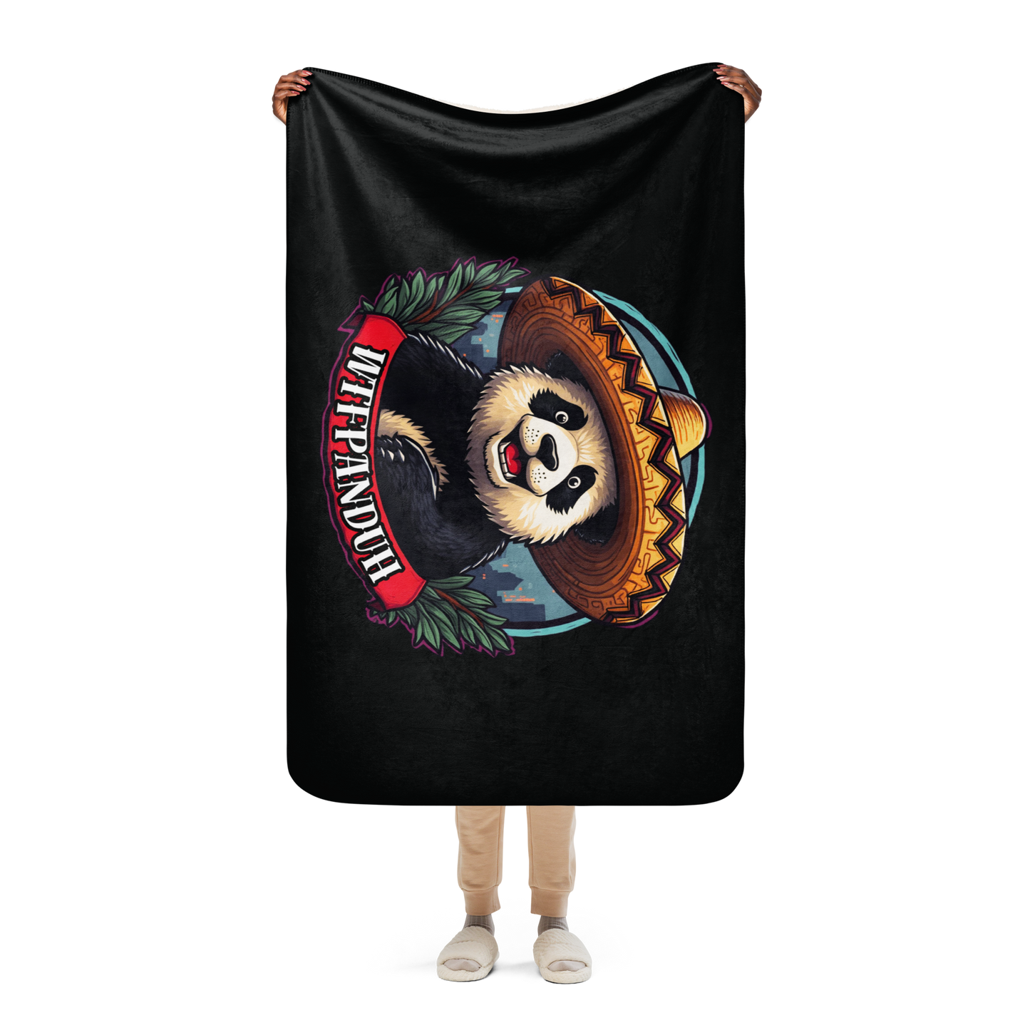 WTFPANDUH Sherpa Blanket